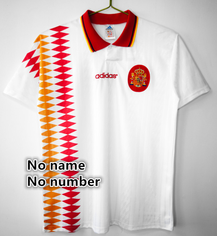 Spain Retro jersey 25 26  Home and away New adult Retro  1996 1994/95  2010 1998 2012 Spain soccer jersey 10-20 days. It will arrive in your country days. It will arrive in your country