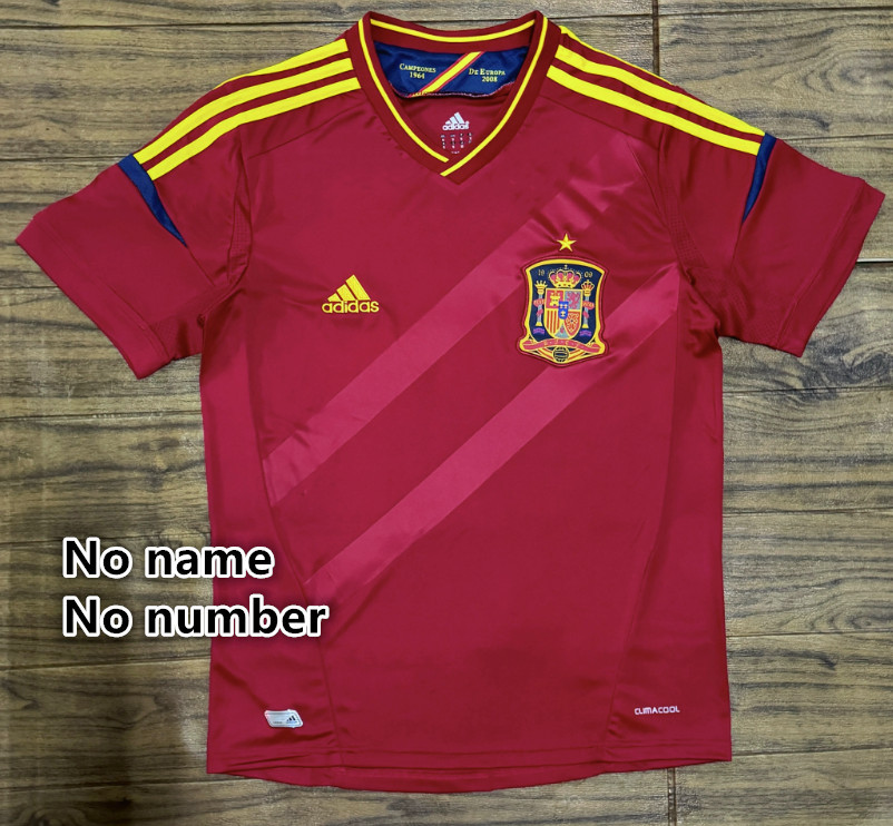 Spain Retro jersey 25 26  Home and away New adult Retro  1996 1994/95  2010 1998 2012 Spain soccer jersey 10-20 days. It will arrive in your country days. It will arrive in your country