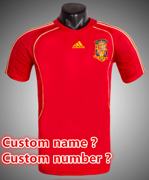Spain Retro jersey 25 26  Home and away New adult Retro  1996 1994/95  2010 1998 2012 Spain soccer jersey 10-20 days. It will arrive in your country days. It will arrive in your country