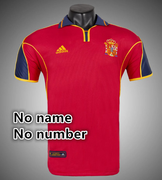 Spain Retro jersey 25 26  Home and away New adult Retro  1996 1994/95  2010 1998 2012 Spain soccer jersey 10-20 days. It will arrive in your country days. It will arrive in your country