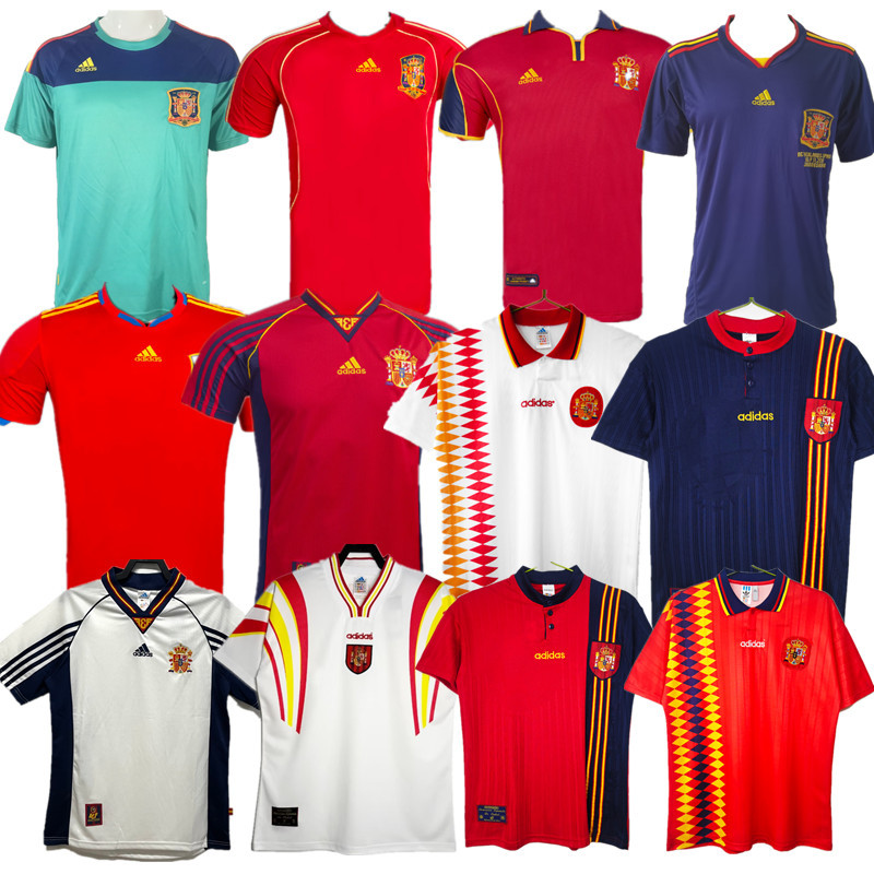Spain Retro jersey 25 26  Home and away New adult Retro  1996 1994/95  2010 1998 2012 Spain soccer jersey 10-20 days. It will arrive in your country days. It will arrive in your country