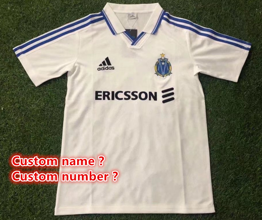 Marseille Retro jersey  Home and away New adult Retro  1990  1998/99 1992/93 99/00  11 /12  Marseille soccer jersey 10-20 days. It will arrive in your country days. It will arrive in your country