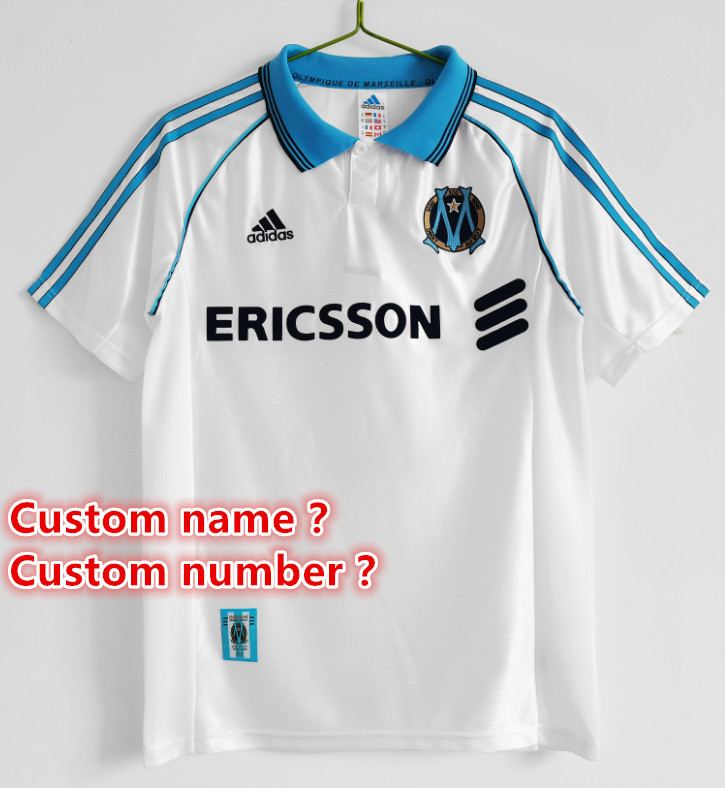 Marseille Retro jersey  Home and away New adult Retro  1990  1998/99 1992/93 99/00  11 /12  Marseille soccer jersey 10-20 days. It will arrive in your country days. It will arrive in your country