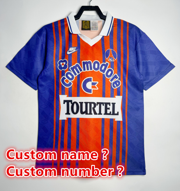 psg Retro jersey  Home and away New adult Retro  psg  soccer jersey 10-20 days. It will arrive in your country days. It will arrive in your country