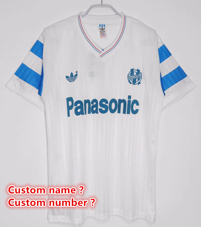 Marseille Retro jersey  Home and away New adult Retro  1990  1998/99 1992/93 99/00  11 /12  Marseille soccer jersey 10-20 days. It will arrive in your country days. It will arrive in your country