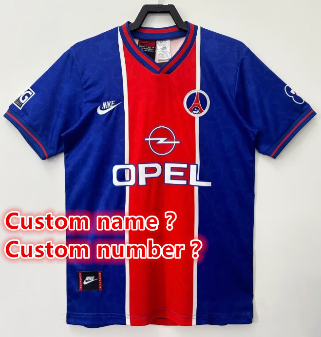 psg Retro jersey  Home and away New adult Retro  psg  soccer jersey 10-20 days. It will arrive in your country days. It will arrive in your country