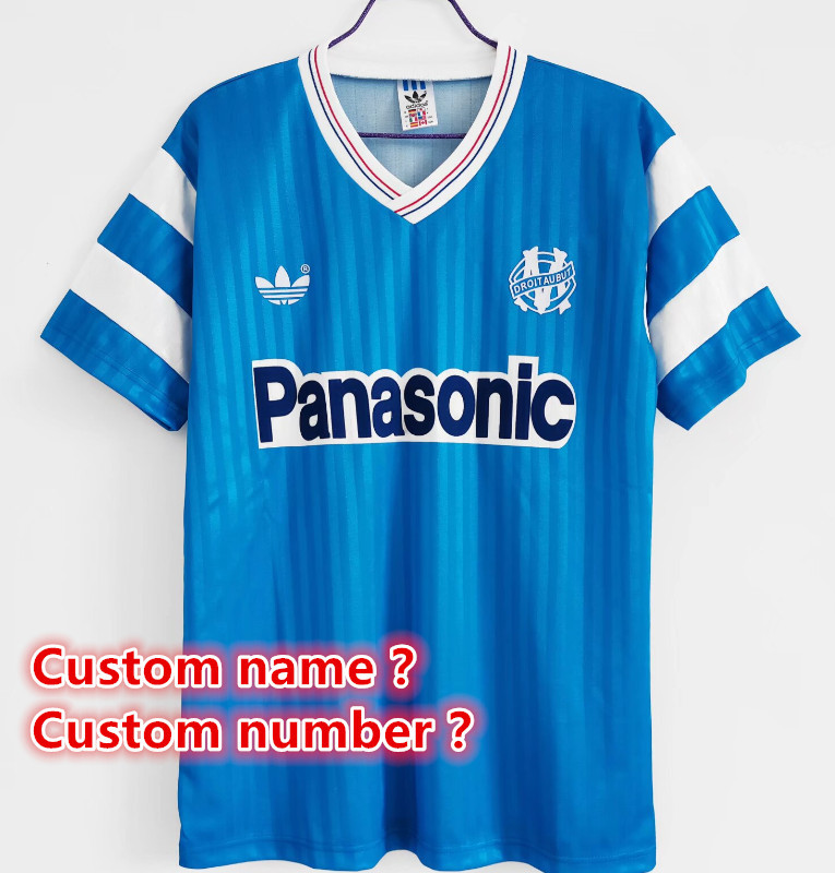 Marseille Retro jersey  Home and away New adult Retro  1990  1998/99 1992/93 99/00  11 /12  Marseille soccer jersey 10-20 days. It will arrive in your country days. It will arrive in your country