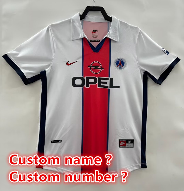 psg Retro jersey  Home and away New adult Retro  psg  soccer jersey 10-20 days. It will arrive in your country days. It will arrive in your country