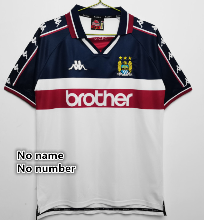 Manchester City  Retro jersey  Home and away New adult Retro Manchester City  soccer jersey 10-20 days. It will arrive in your country days. It will arrive in your country