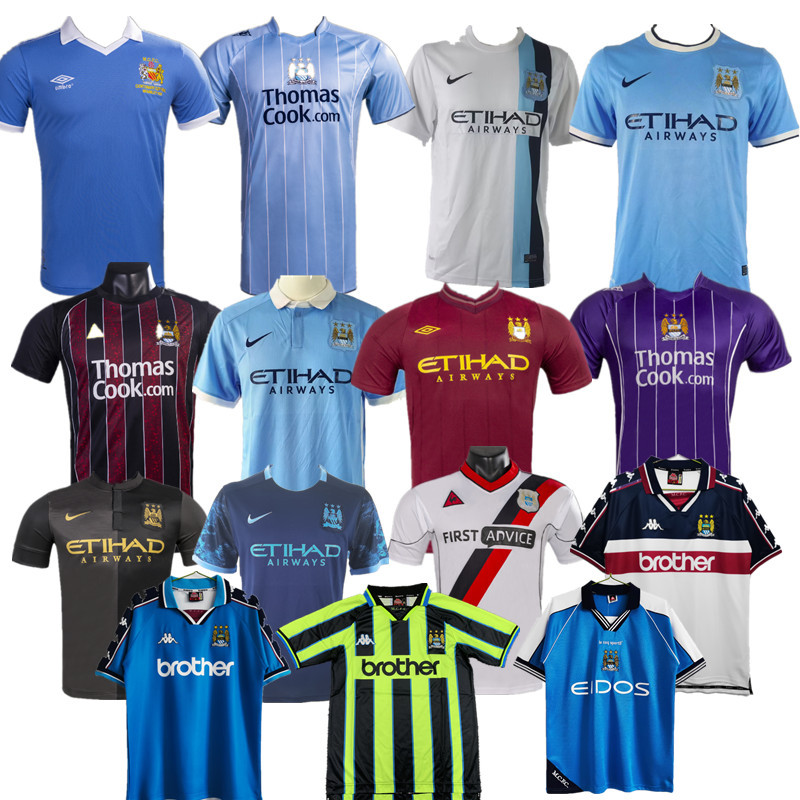 Manchester City  Retro jersey  Home and away New adult Retro Manchester City  soccer jersey 10-20 days. It will arrive in your country days. It will arrive in your country
