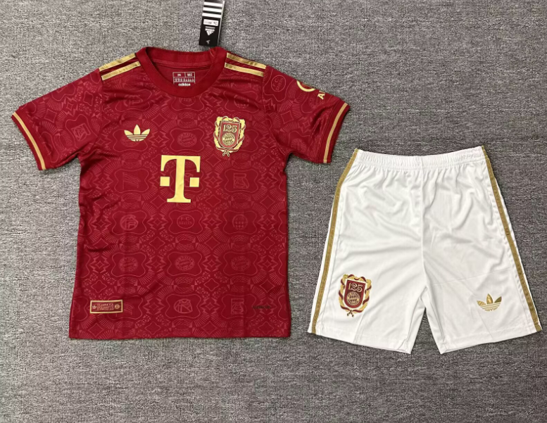 Bayern Munich 125th anniversary edition child jersey 2024 2025 adult kit  kids kit  Home Third away New adult 2024 2025 Bayern Munich soccer jersey 10-20 days. It will arrive in your country