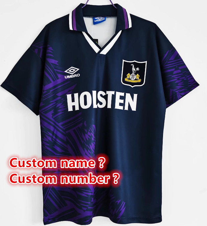 Tottenham Retro jersey  Home and away New adult Retro Tottenham  soccer jersey 10-20 days. It will arrive in your country days. It will arrive in your country
