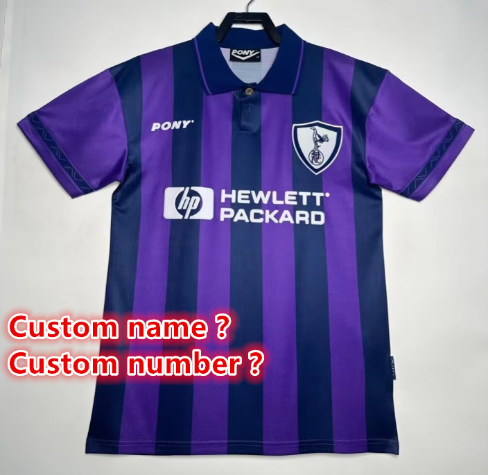 Tottenham Retro jersey  Home and away New adult Retro Tottenham  soccer jersey 10-20 days. It will arrive in your country days. It will arrive in your country