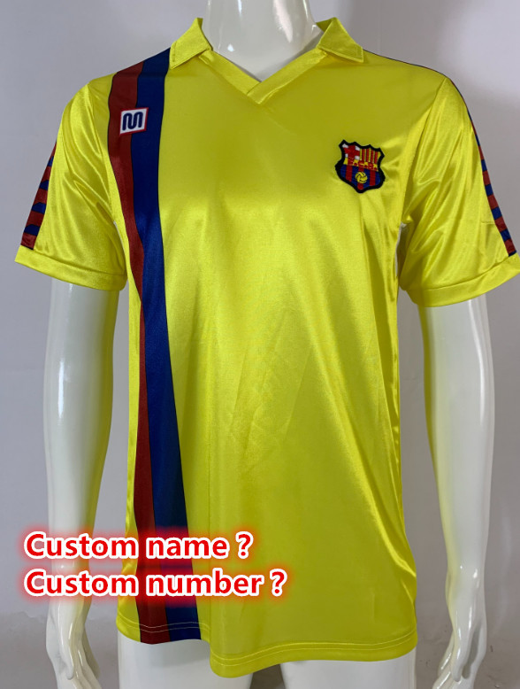 Barcelona Retro jersey  Home and away New adult Retro Barcelona soccer jersey 10-20 days. It will arrive in your country days. It will arrive in your country