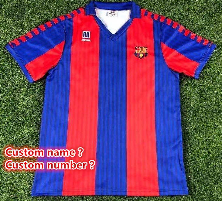 Barcelona Retro jersey  Home and away New adult Retro Barcelona soccer jersey 10-20 days. It will arrive in your country days. It will arrive in your country