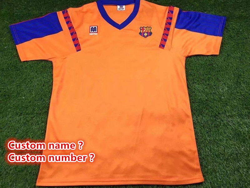 Barcelona Retro jersey  Home and away New adult Retro Barcelona soccer jersey 10-20 days. It will arrive in your country days. It will arrive in your country