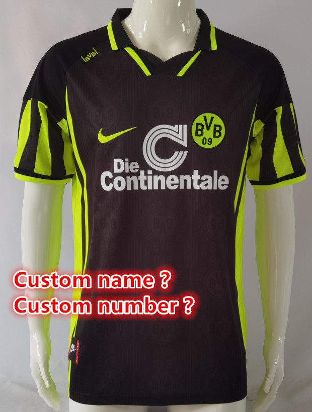 Dortmund Retro jersey  Home and away adult Retro Dortmund soccer jersey 10-20 days. It wi Retro jersey  Home and away New adult Retro Bayern Munich soccer jersey 10-20 days. It will arrive in your country days. It will arrive in y