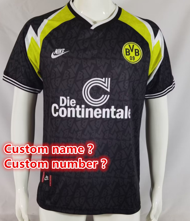 Dortmund Retro jersey  Home and away adult Retro Dortmund soccer jersey 10-20 days. It wi Retro jersey  Home and away New adult Retro Bayern Munich soccer jersey 10-20 days. It will arrive in your country days. It will arrive in y
