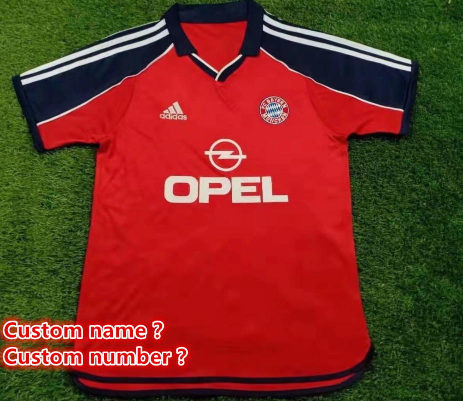 Bayern Munich Retro jersey  Home and away New adult Retro Bayern Munich soccer jersey 10-20 days. It will arrive in your country days. It will arrive in your country