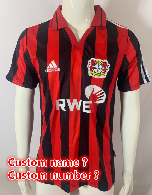Leverkusen Retro jersey  Home and away adult Retro Leverkusen soccer jersey 10-18 days. About to reach your country