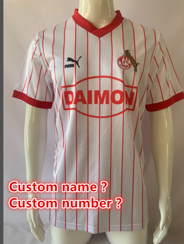 Cologne Retro jersey  Home and away adult Retro Cologne soccer jersey 10-18 days. About to reach your country