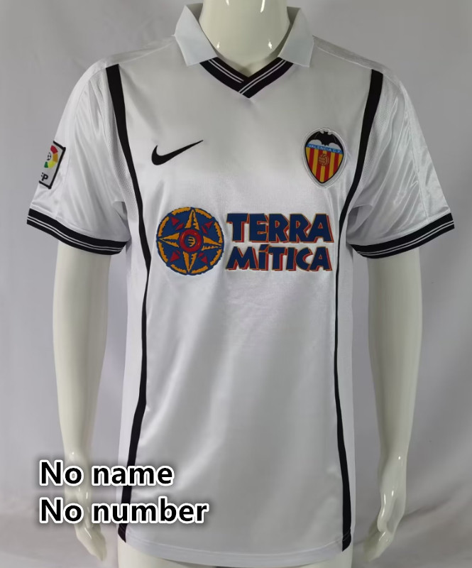 Valencia Retro jersey  Home and away adult Retro Valencia soccer jersey 10-18 days. About to reach your country