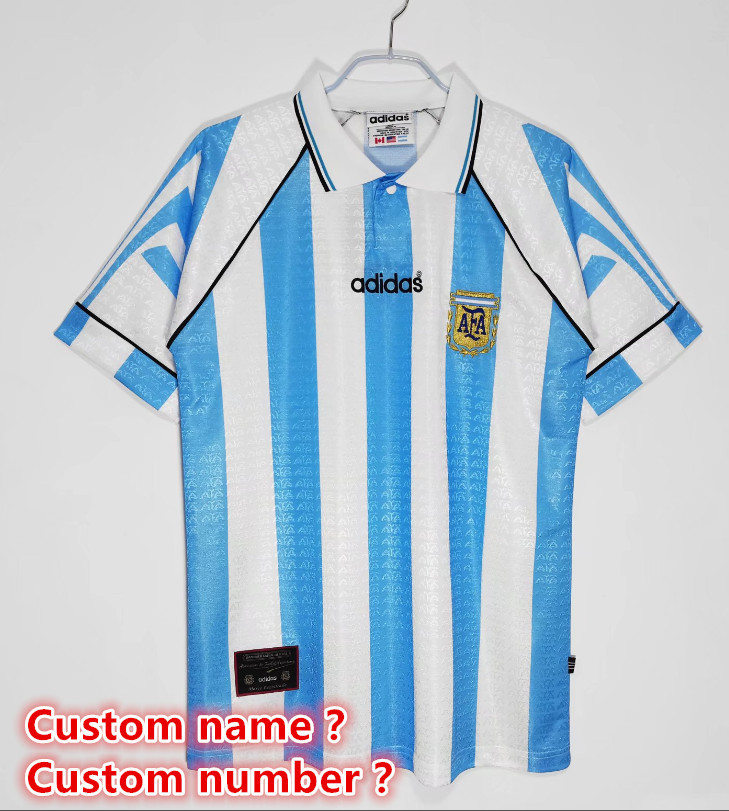 Argentina Retro jersey  Home and away  adult Retro Argentina soccer jersey 10-18 days.  About to reach your country
