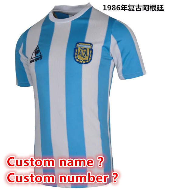 Argentina Retro jersey  Home and away  adult Retro Argentina soccer jersey 10-18 days.  About to reach your country