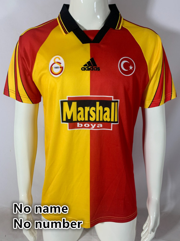 Galatasaray Retro jersey  Home and away  adult Retro Galatasaray soccer jersey 10-18 days.  About to reach your country