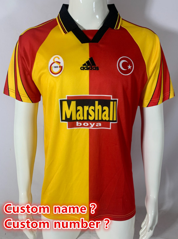 Galatasaray Retro jersey  Home and away  adult Retro Galatasaray soccer jersey 10-18 days.  About to reach your country
