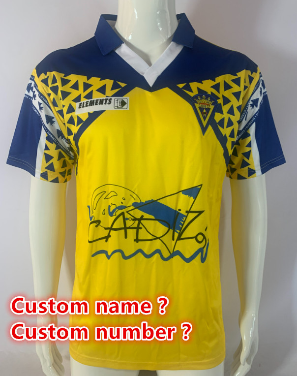 Cadiz Retro jersey  Home and away adult Retro Cadiz soccer jersey 10-18 days. About to reach your country