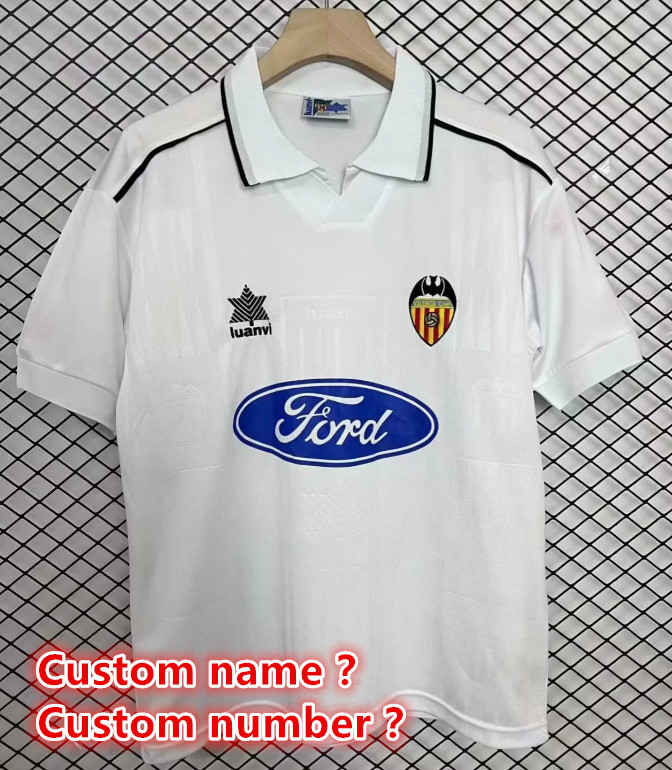 Valencia Retro jersey  Home and away adult Retro 95/96 96/97  Valencia soccer jersey 10-18 days. About to reach your country