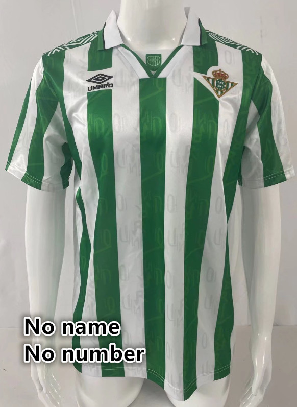 Real Betis Retro jersey  Home and away  adult Retro Real Betis soccer jersey 10-18 days.  About to reach your country