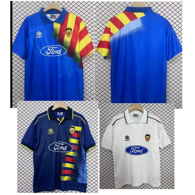 Valencia Retro jersey  Home and away adult Retro 95/96 96/97  Valencia soccer jersey 10-18 days. About to reach your country