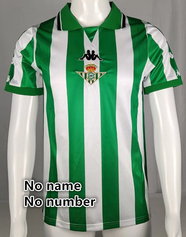 Real Betis Retro jersey  Home and away  adult Retro Real Betis soccer jersey 10-18 days.  About to reach your country