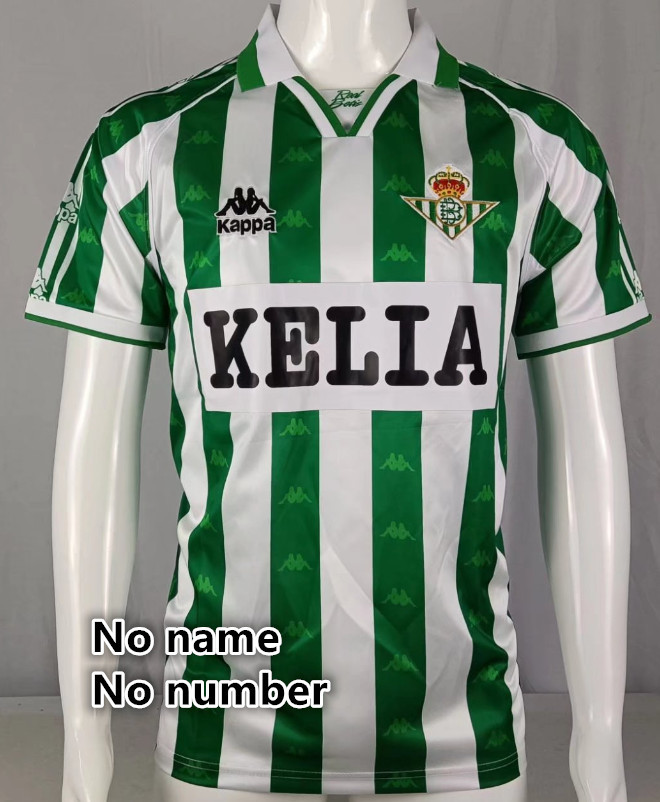 Real Betis Retro jersey  Home and away  adult Retro Real Betis soccer jersey 10-18 days.  About to reach your country