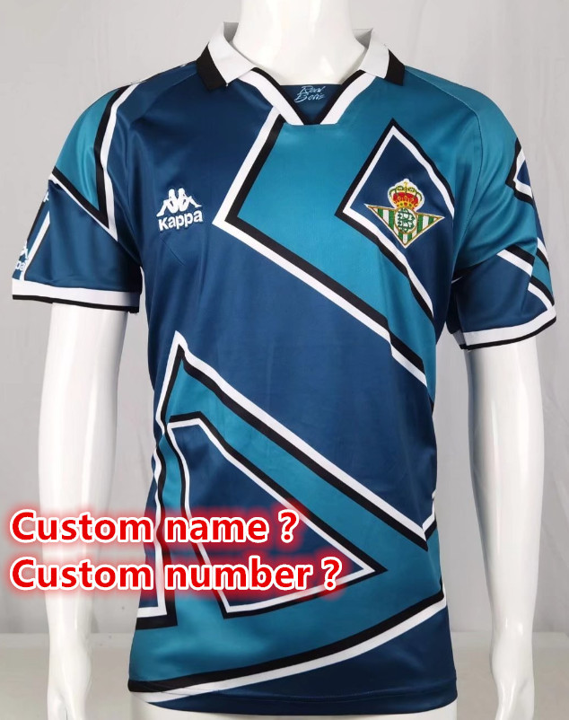 Real Betis Retro jersey  Home and away  adult Retro Real Betis soccer jersey 10-18 days.  About to reach your country