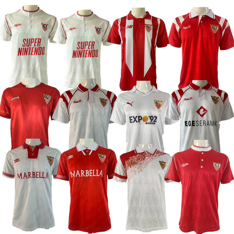 Seville Retro jersey  Home and away adult Retro Seville soccer jersey 10-18 days.  About to reach your country