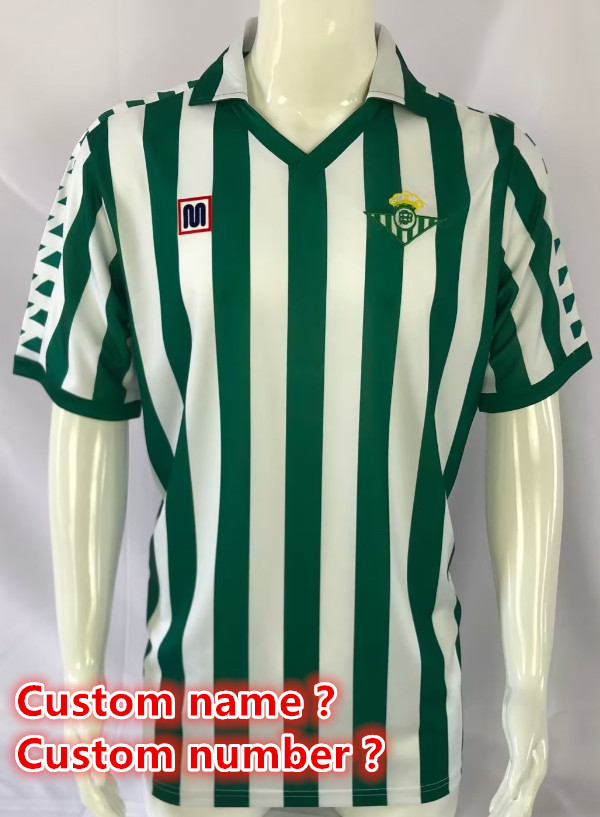 Real Betis Retro jersey  Home and away  adult Retro Real Betis soccer jersey 10-18 days.  About to reach your country