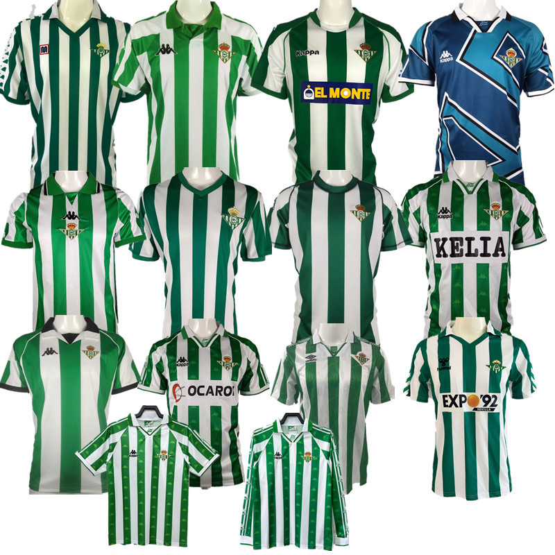 Real Betis Retro jersey  Home and away  adult Retro Real Betis soccer jersey 10-18 days.  About to reach your country