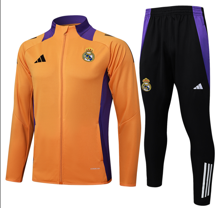 New Real madrid  training coat jacket  jersey kids kit adult kit New 24 25 Real madrid coat jacket soccer jersey 10-20 days. It will arrive in your country