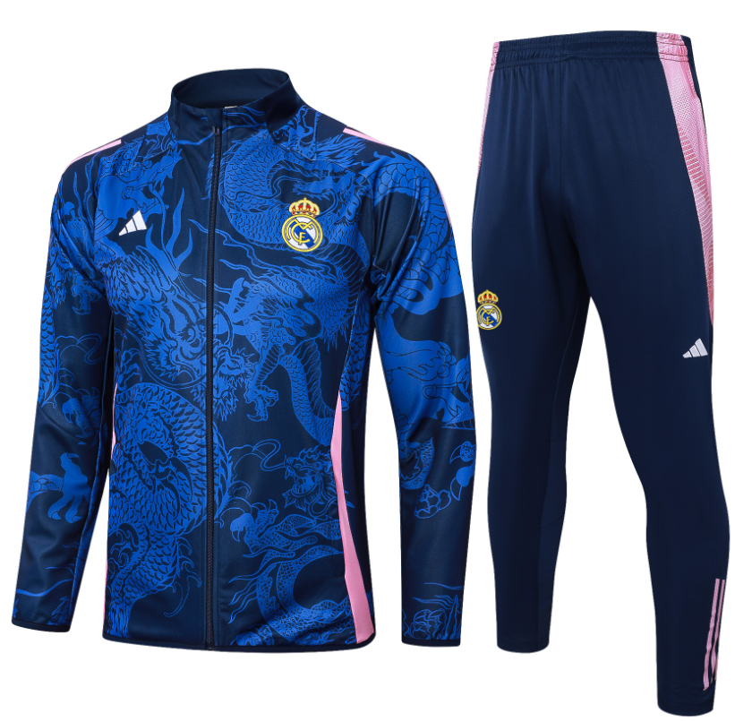New Real madrid  training coat jacket  jersey kids kit adult kit New 24 25 Real madrid coat jacket soccer jersey 10-20 days. It will arrive in your country