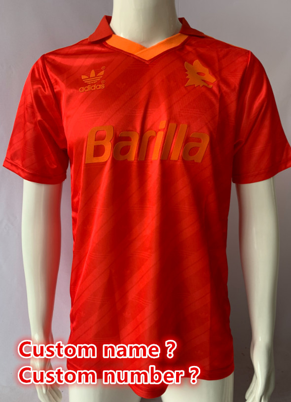 Roma Retro jersey Home and away adult Retro Roman soccer jersey 10-18 days.  About to reach your country