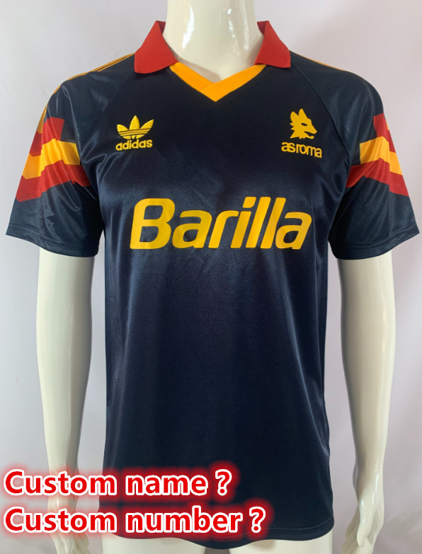 Roma Retro jersey Home and away adult Retro Roman soccer jersey 10-18 days.  About to reach your country
