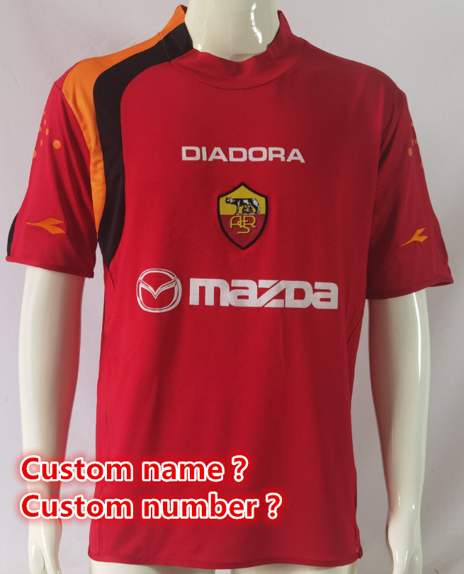 Roma Retro jersey Home and away adult Retro Roman soccer jersey 10-18 days.  About to reach your country