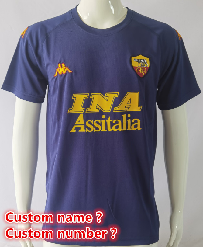 Roma Retro jersey Home and away adult Retro Roman soccer jersey 10-18 days.  About to reach your country