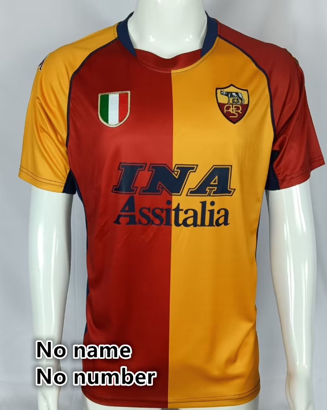 Roma Retro jersey Home and away adult Retro Roman soccer jersey 10-18 days.  About to reach your country