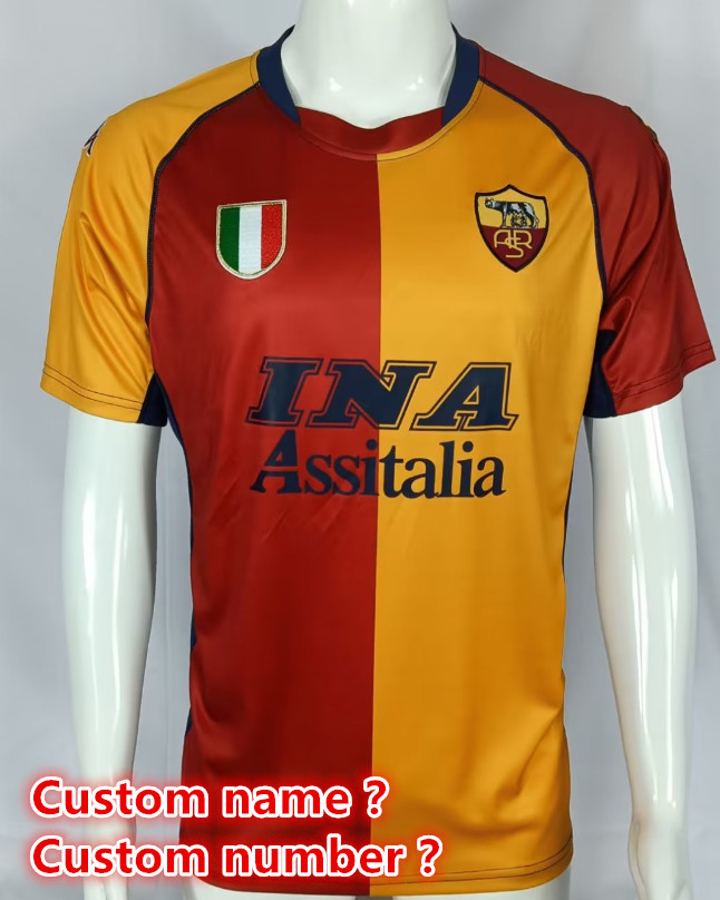 Roma Retro jersey Home and away adult Retro Roman soccer jersey 10-18 days.  About to reach your country