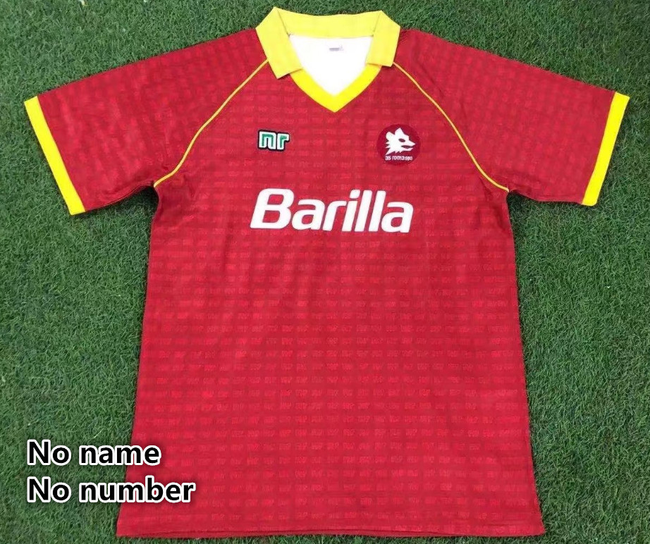 Roma Retro jersey Home and away adult Retro Roman soccer jersey 10-18 days.  About to reach your country