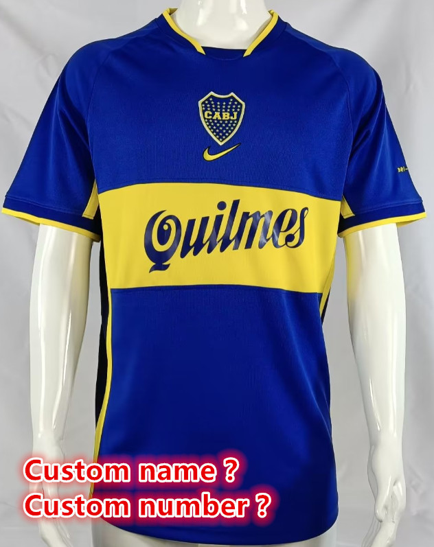 Boca Retro jersey Home and away adult Boca Roman soccer jersey 10-18 days.  About to reach your country